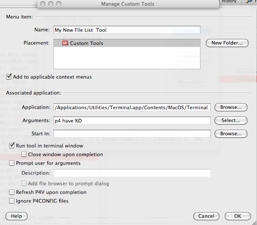 How to List Files in a Subdirectory of P4V Workspace