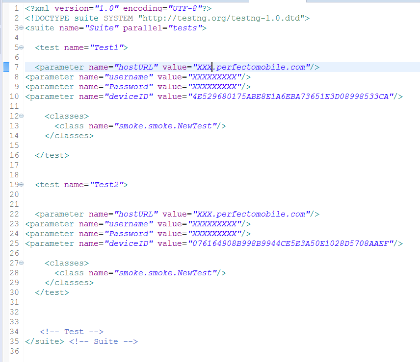 Add a JUnit framework to a Selenium mobile project