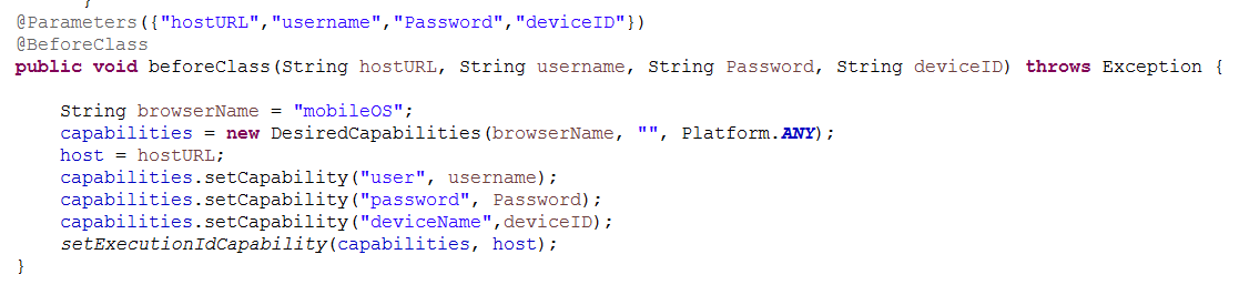 Add a JUnit framework to a Selenium mobile project