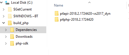 Building P4PHP on Windows