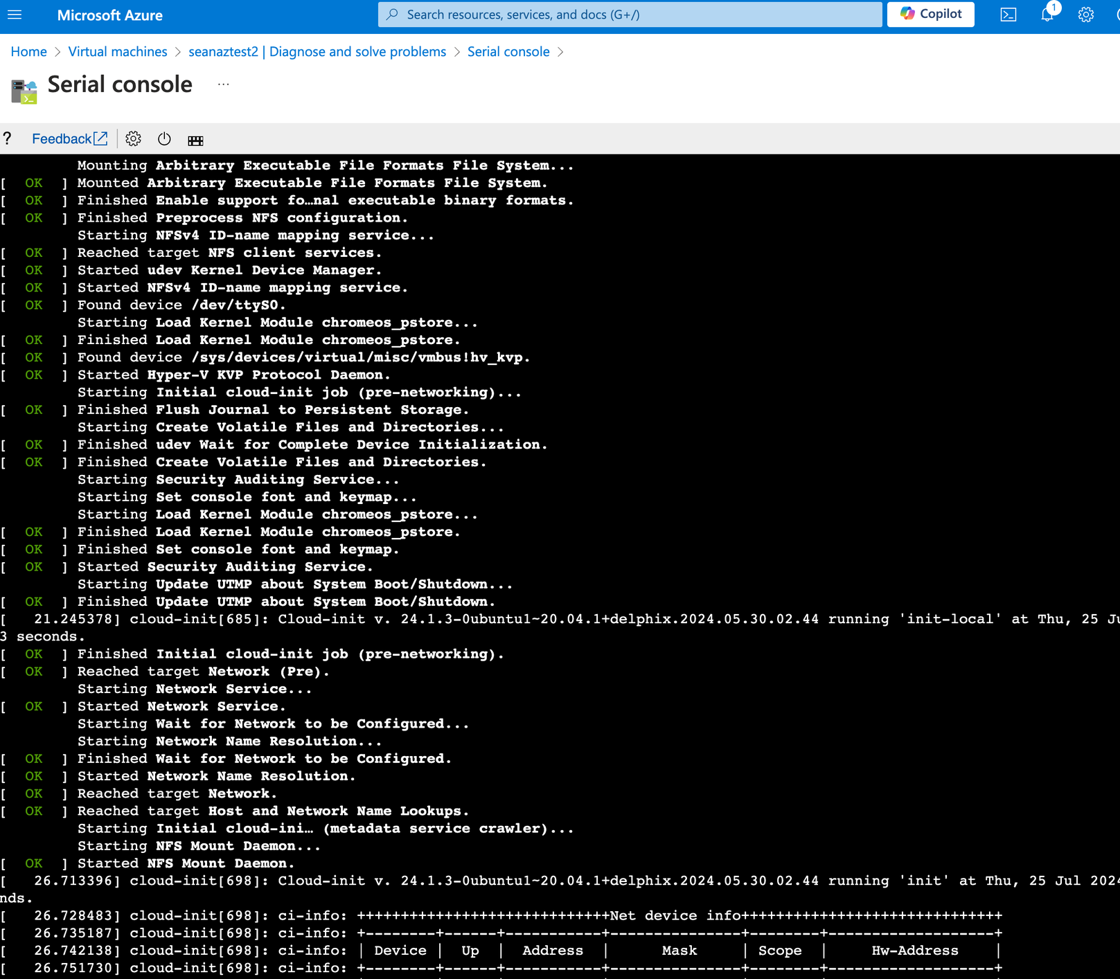 Accessing the Delphix Engine Console in Azure (KBA7991)