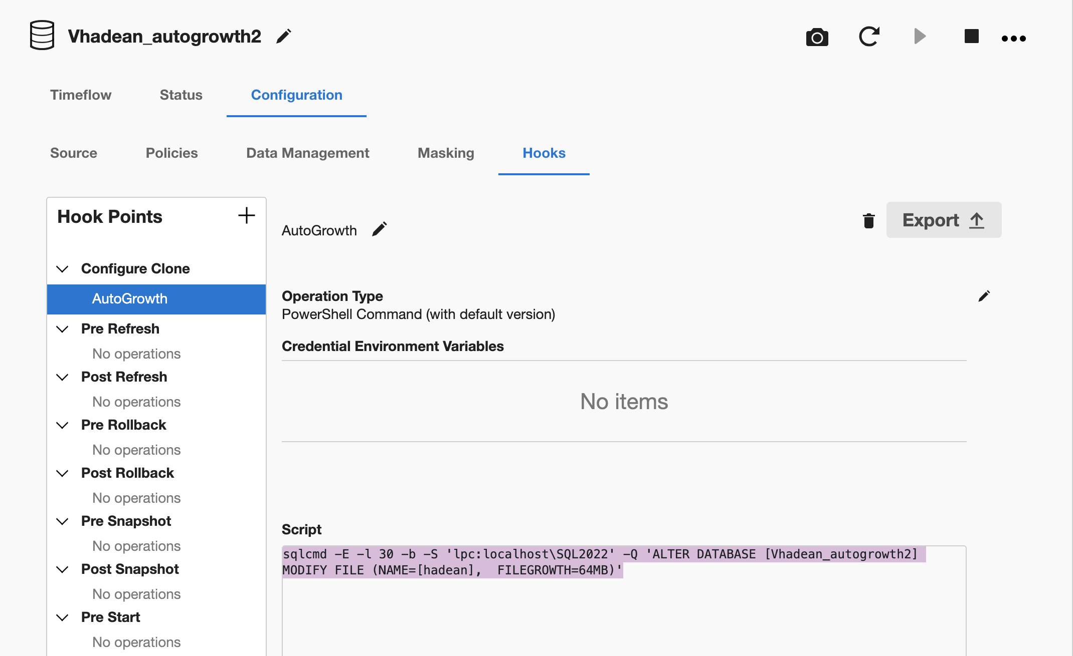 How to Handle Configuration for SQL Server VDBs auto-growth When Set as ...